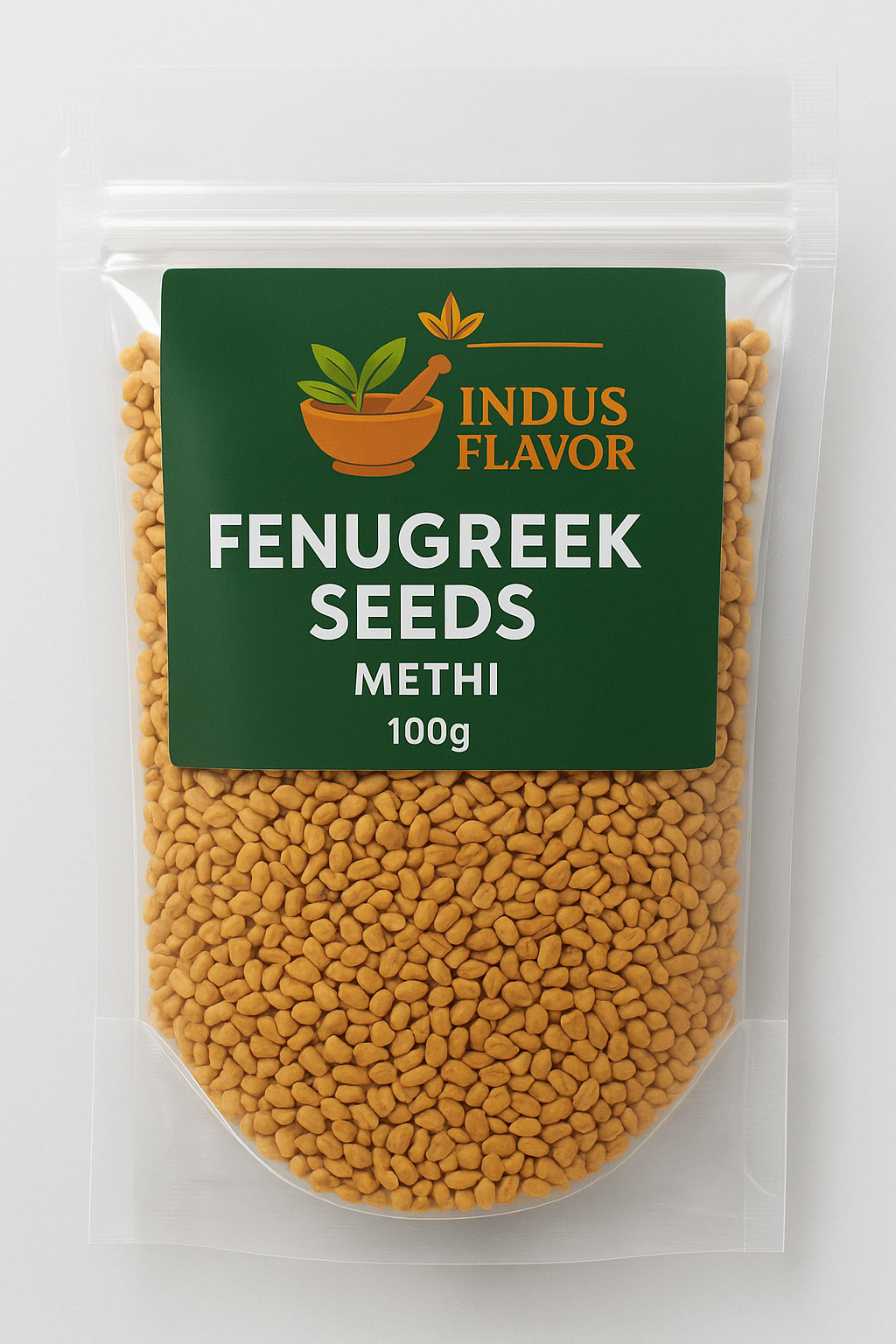 IndusFlavor Fenugreek Seeds (Methi) - 100g
