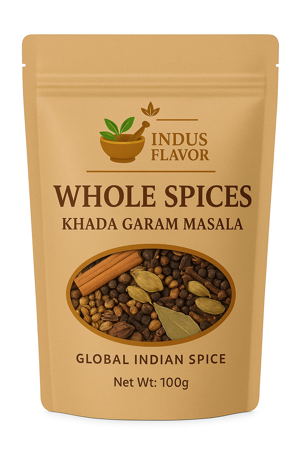 IndusFlavor Whole Garam Masala – Authentic Indian Khada Masala