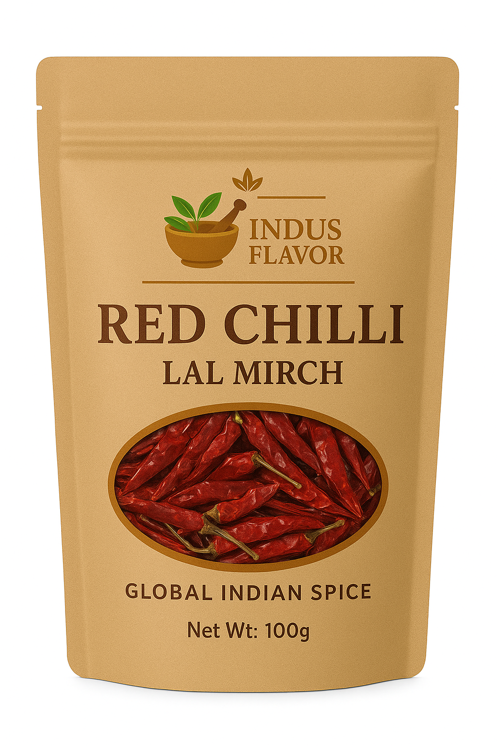 IndusFlavor Red Chilli (Lal Mirch) - 100g