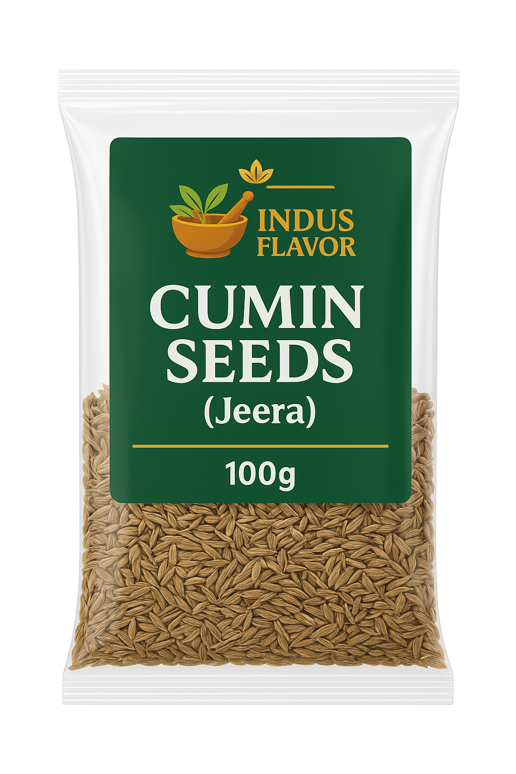 IndusFlavor Cumin Seeds (Jeera) - 100g